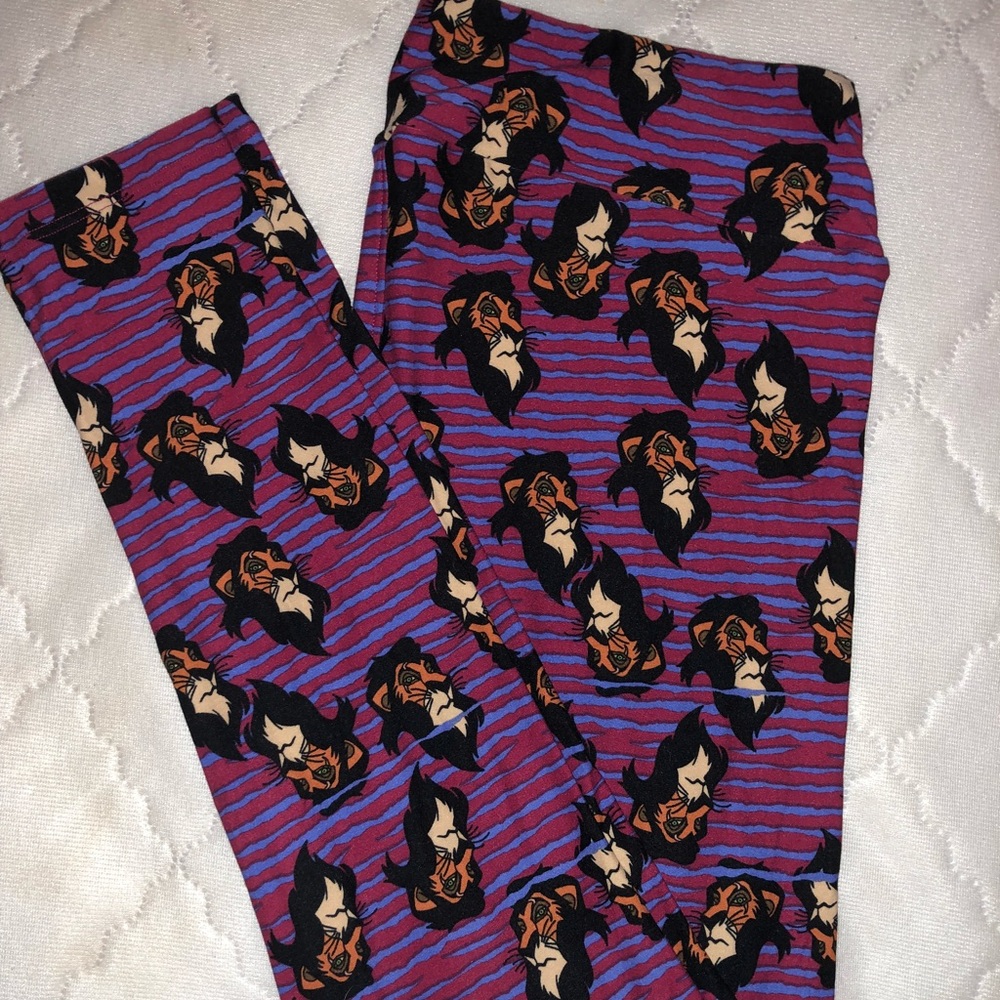 Brand New Lularoe UNICORN TC Disney Leggings Scar